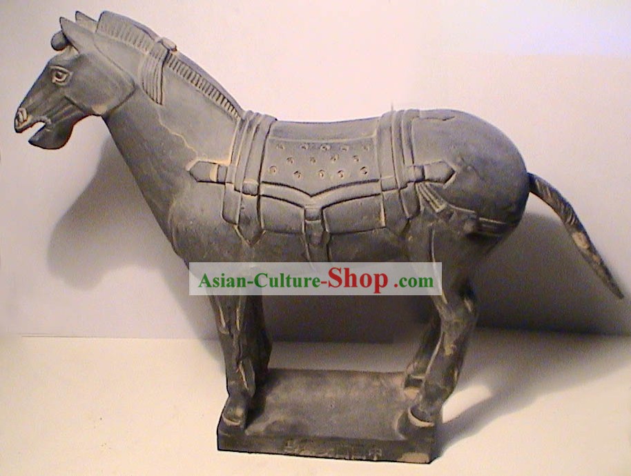 Olaria Horse Batalha de Terra Cotta Guerreiro