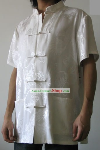 Handgemachte antiken White Dragon Kleid