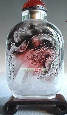 Garrafas Snuff Com Pintura Dentro do Zodíaco Chinês Series-Dragon