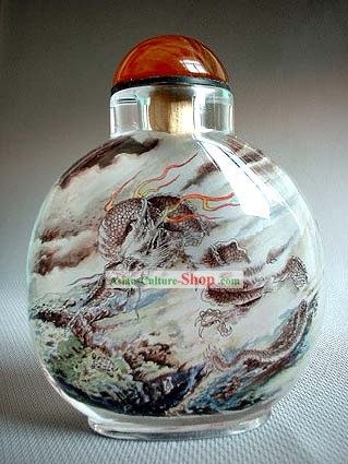 Garrafas Snuff Com Dentro Animal pintura chinesa Series-Dragon