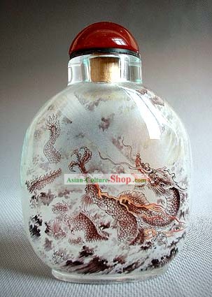 Garrafas Snuff Com Dentro Animal pintura chinesa Série Dragon-Na Nuvem
