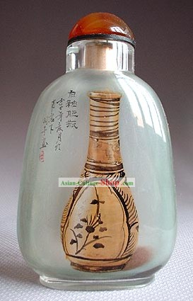 Snuff Bottles With Inside Painting Antique Series-Vase