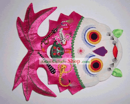 China Hand Made Cloth Craft-Lotus and Fishes Pillow