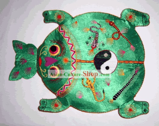 China Hand Made oreiller roi Tissu Artisanat-Frog