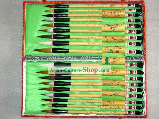 Chinese Hand Made Classic Arhat Brush Set-18 Pieces Set