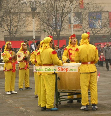 Chinese Classic Lion and Dragon Dance Standing Drum Set (not available)