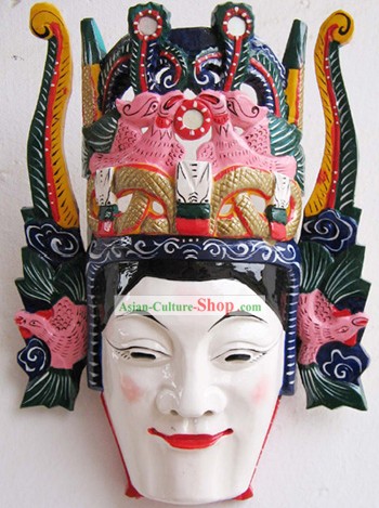 中国の古典木彫グッズ - 古代民俗ドラマ男マスク