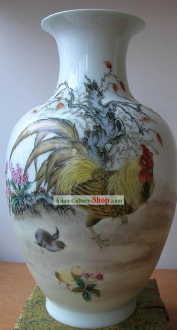 Chinese Jingde Town Ceramics Teapot-Chicken King