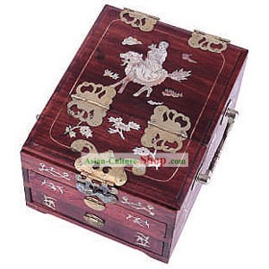 Box Chopsticks chineses e Jewel Caskets-Viajar Pessoas Antiga