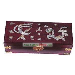 Box Chopsticks chineses e Jewel Caskets-Red Bless