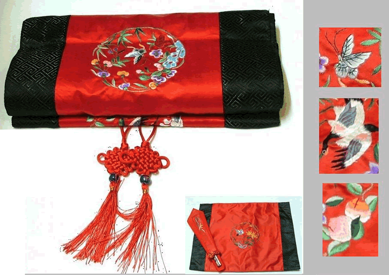 Chinese Traditional Handmade Embroidery Table Runner