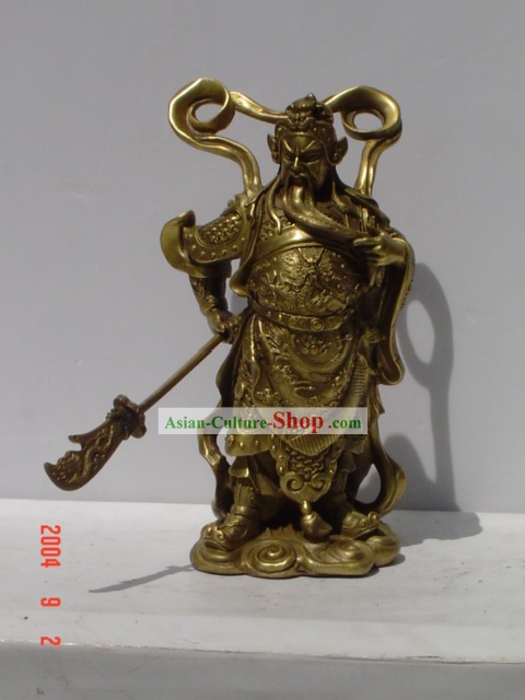 Laiton chinoise classique Statue-Guan Gong