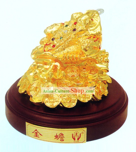 보물과 재산을 반입 중국 클래식 골드 두꺼비