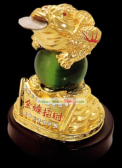 Chinese Classic Gold Toad Bringing Treasures and Fortunes