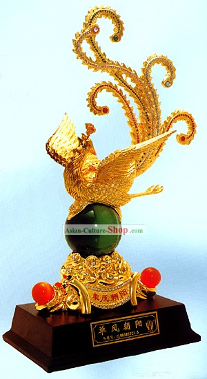 Chinese Classic Large Gold Phoenix Queen