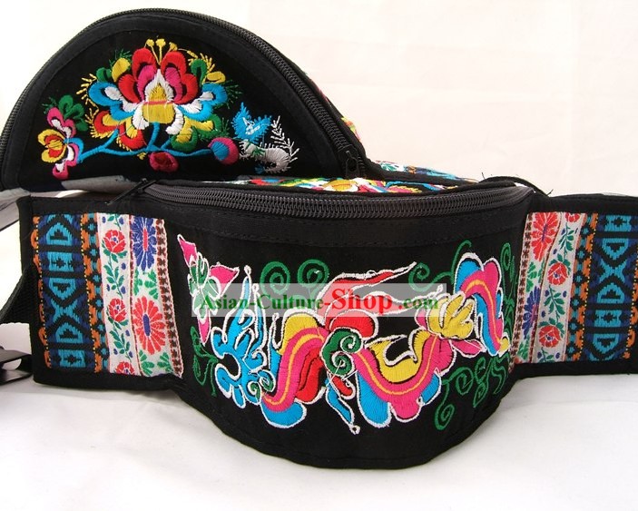 Chinoise main classique en broderie Waist Pack-Fleur Times,