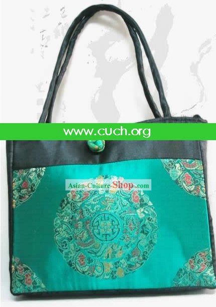 Bolsa chinesa de seda artesanal clássico da Sorte