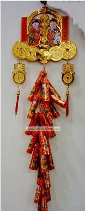 Chinese Lucky Red Firecracker Hanging