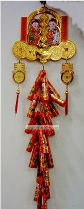 Firecracker Sorte chinesa Red Hanging