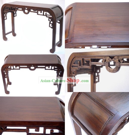 Mão chinês antigo clássico Carved Tabela Console Grande Madeira