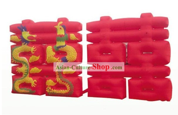 Cerimônia de casamento chinês Inflatable-dragão e Phoenix