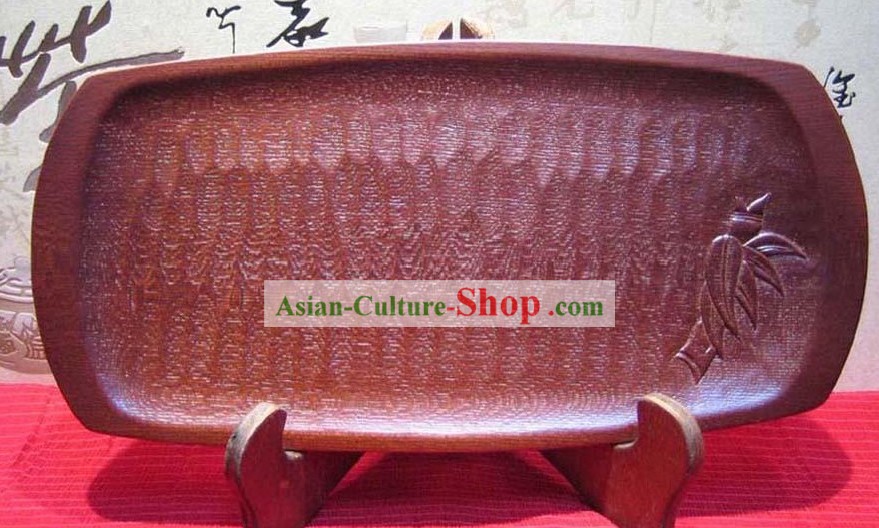 Chinese Hand Made Fish Shape Wooden Tea Table