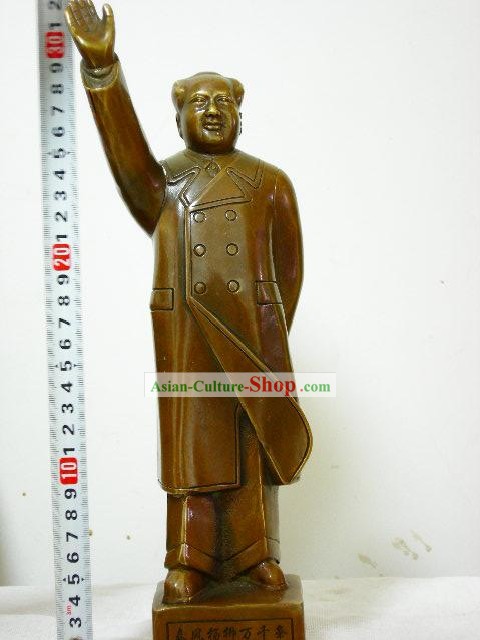 Latão chinês clássico Collectibles-presidente Mao Zedong