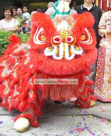 Chinese Classic Celebrating and Wedding Lion Dance Costumes Complete Set