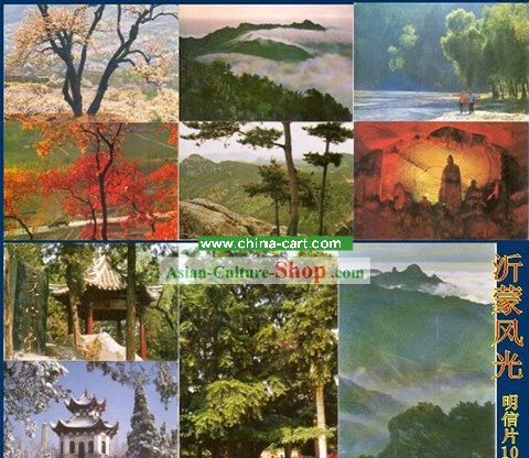 China clássico Yi Meng Scene Set postais (10 Pieces)