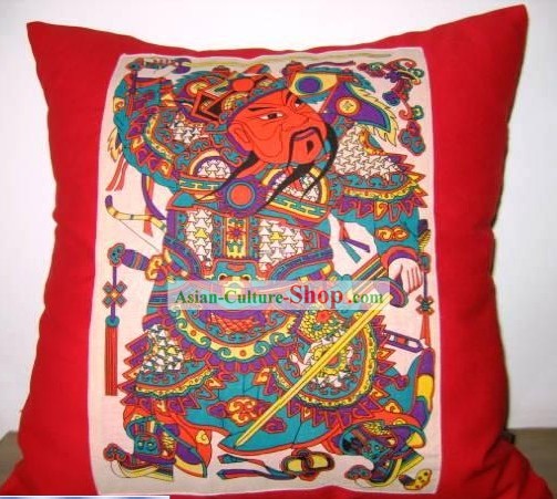 Chinese Classical Fok Cushion-Door God