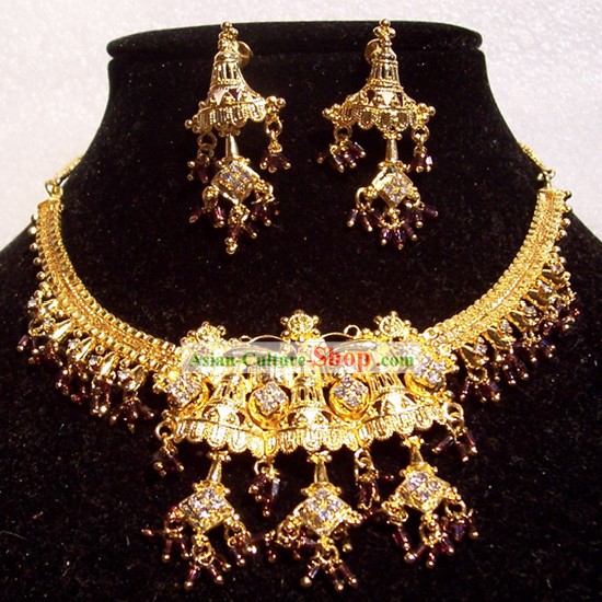 Indian Fashion Jewelry Suit-Golden Beauty