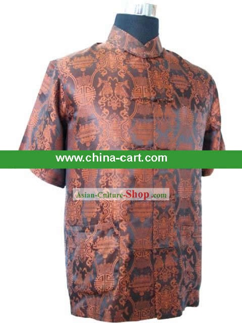 Estilo chinês mandarim Sorte Blusa 