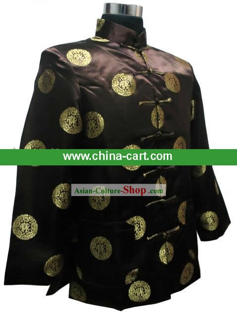 Chinese Classical Coffee Blouse for Man
