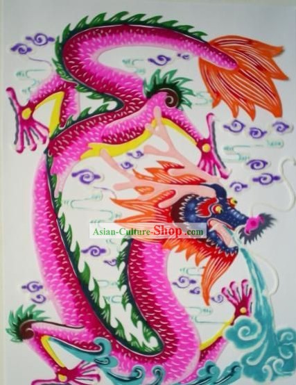 Paper Cuts clássicos chineses Água-Dragon