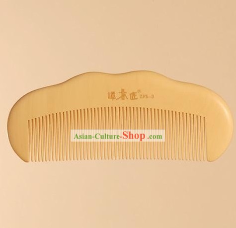 Carpenter Tan Handicraft Natural Box Wooden Straight Hair Comb