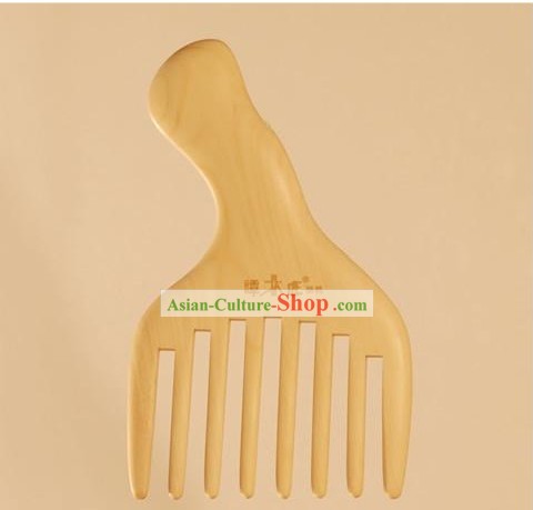 Chinese Carpenter Tan 100 Percent Handicraft Natural Box Long Hair Comb