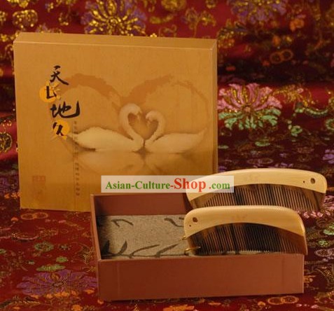 Chinese Carpenter Tan Hand Made Lovers Gift Set-Everlasting