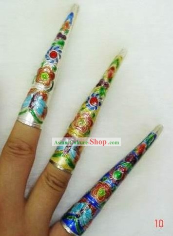 Chinoise Cloisonné ongle long
