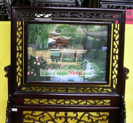 Chinese Double-sided Embroidery Handicraft-Suzhou Landscape Garden