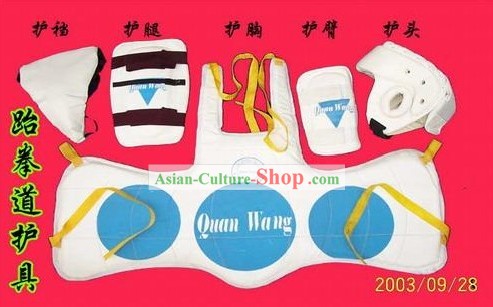 China, Shao Lin Wu Shu del Templo de artículo Tae Kwon Do Protectores Set