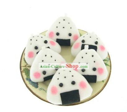 Cute Hand Made Velvet Pendant Rice and Vegetable Roll