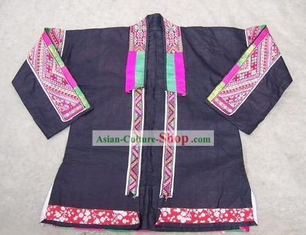 Chinese Miao Tribe Hand Embroidery Collectible-Stunning Dress for Woman