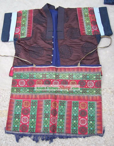 Chinese Stunning Miao Tribe Hand Embroidery Collectible-Prosperous Jacket