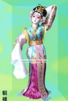 Handmade Peking Silk Figurine Doll - Diao Chan in Romance of Three Kingdoms