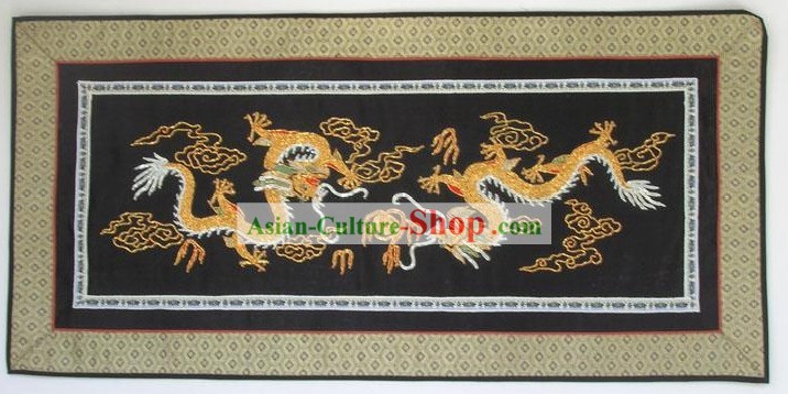 Chinese Hand Embroidered Handicraft-Dragons