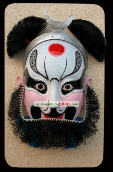 Handcrafted Peking Opera Decoração Máscara de suspensão - Monk Sha Seng da Journey Ocidental
