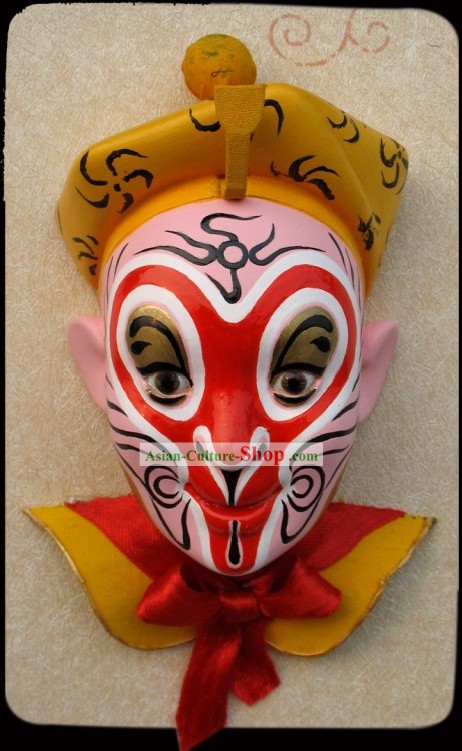 Handcrafted Peking Opera Mask Hanging Decoration - Monkey Sun of Western Journey