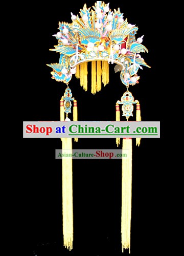 신부를위한 중국어 고대 전통 결혼식 모자