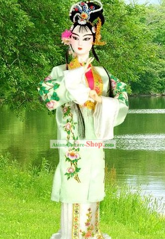 Chinese Silk Beijing Opera Figurine-Cui Yingying