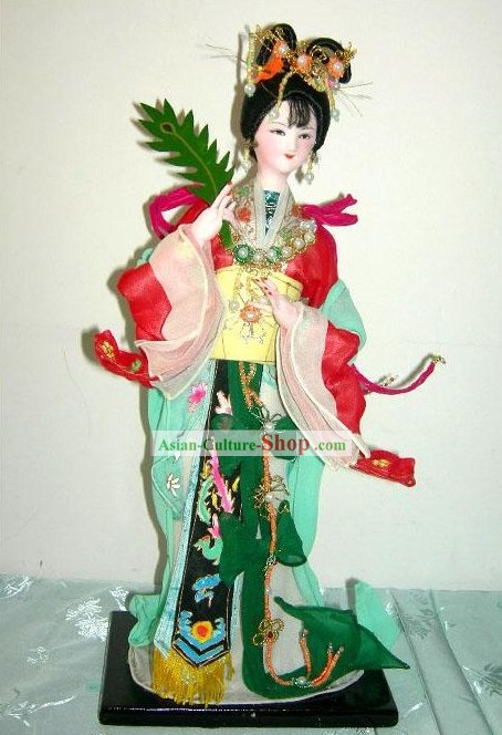 Handmade Pequim boneca Figurine Silk - Luo Shen